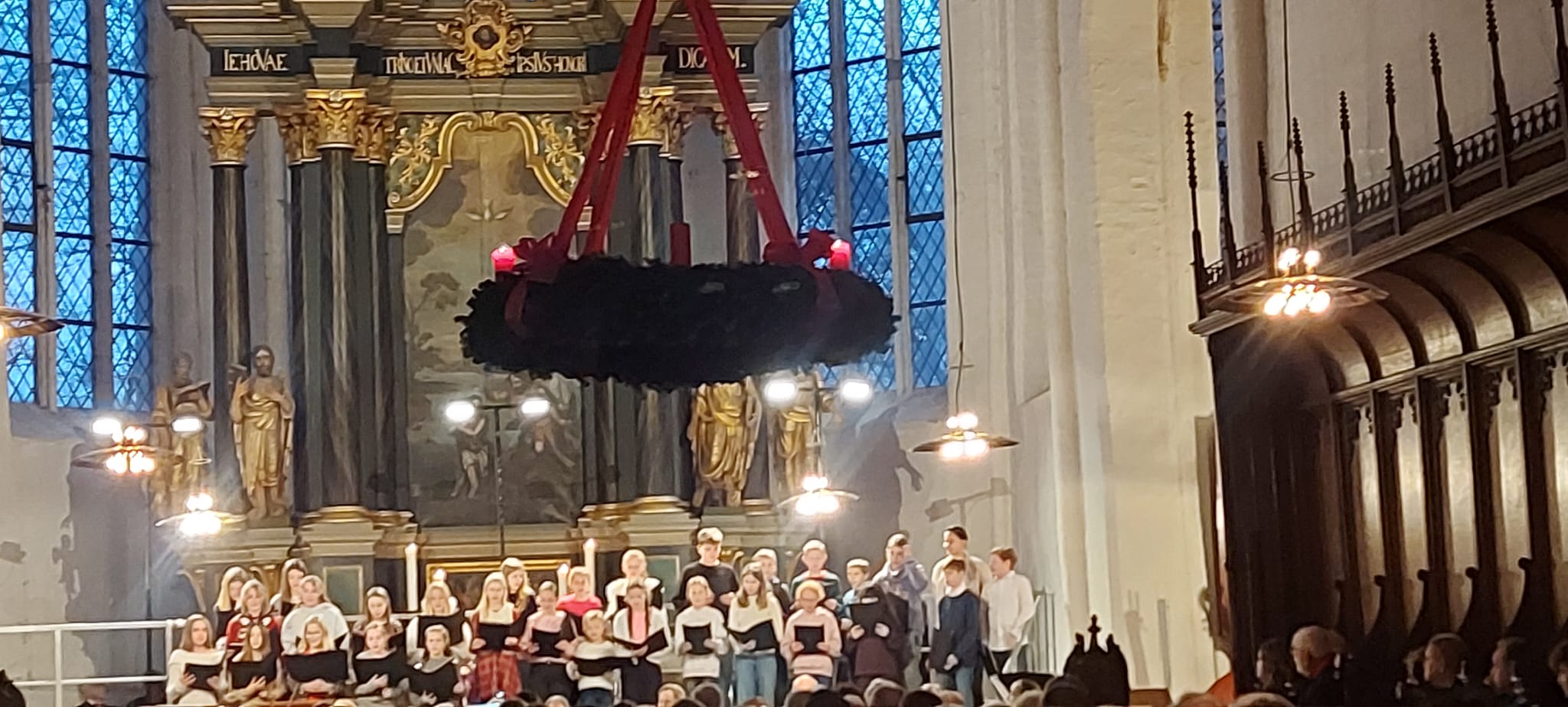 Chor bei der Liedertafel (Illustration)