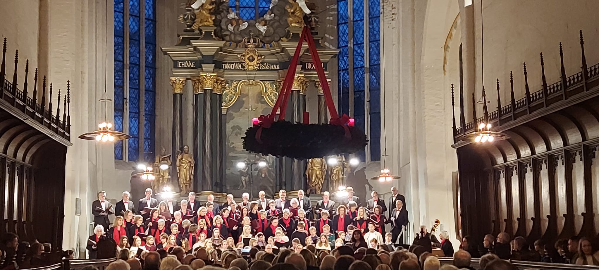 Chor bei der Liedertafel (Illustration)