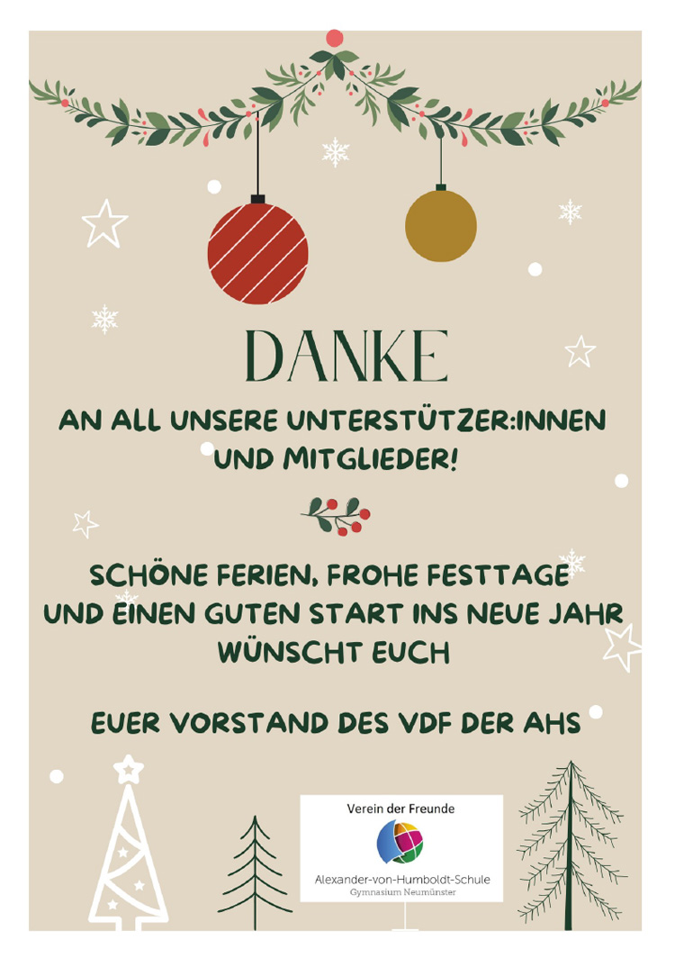 Weihnachtsgruß des VdF