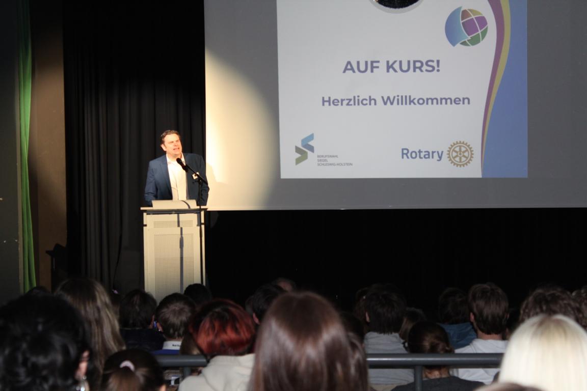 Begrüßung am Berufsinformationsabend